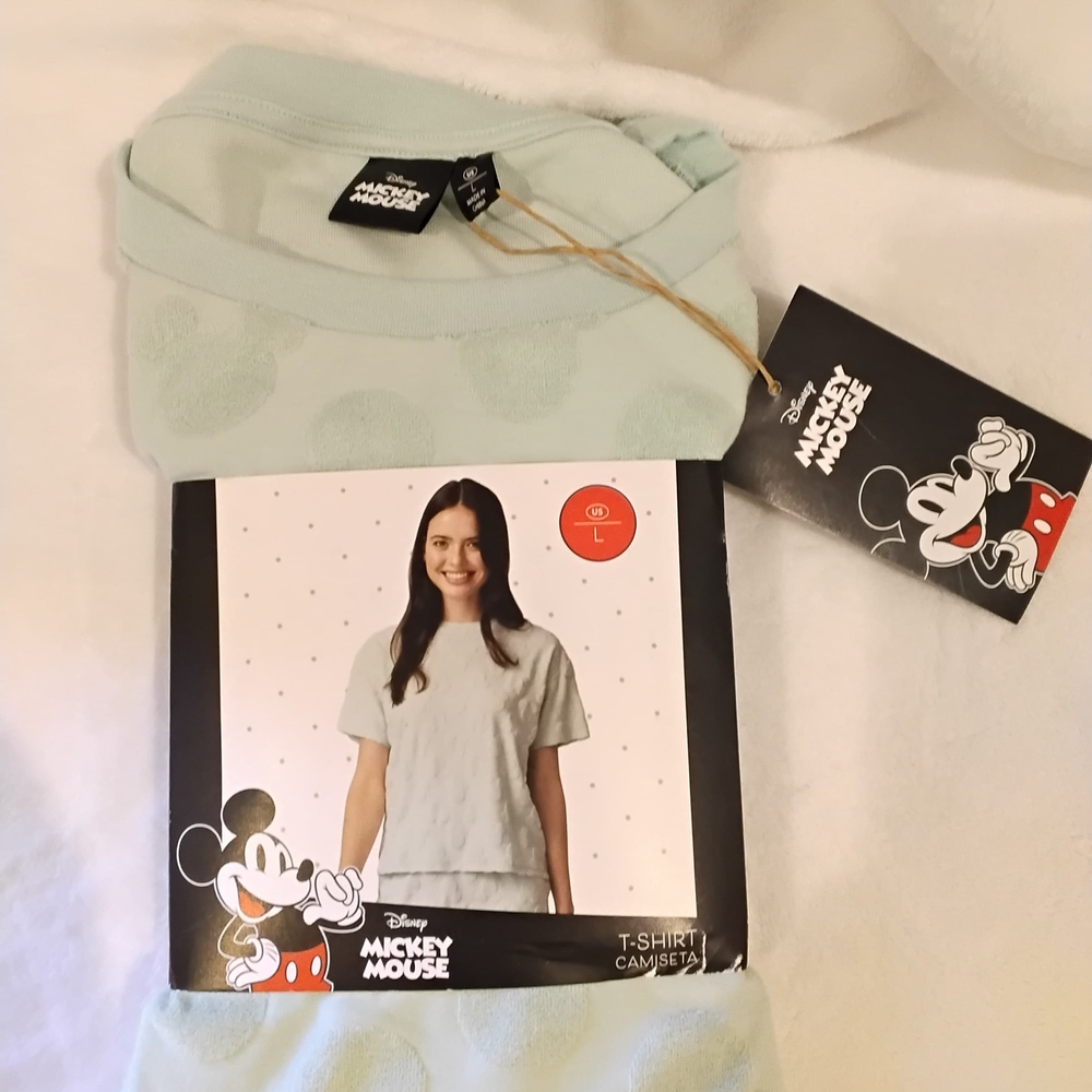 Disney Mint Green Mickey Mouse Relaxed Fit Shirt